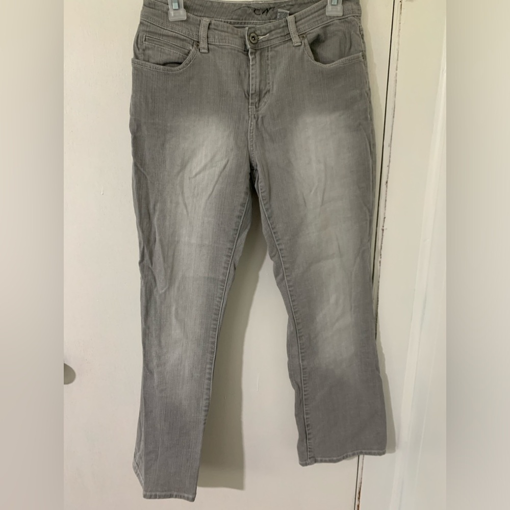 Light Grey Chico’s (Short) Bootcut Jeans